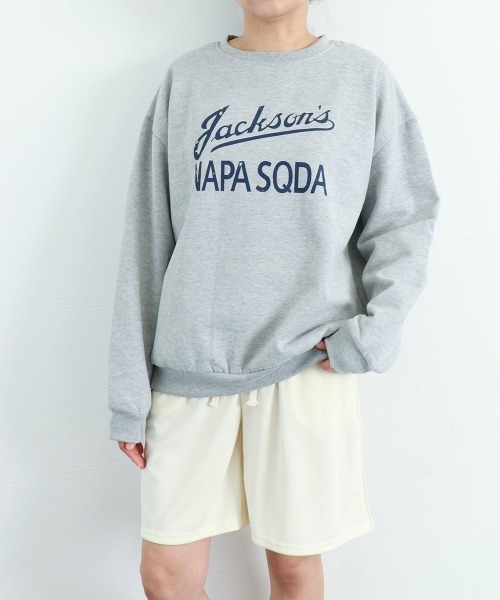 Miniministore(ミニミニストア)の「トレーナー レディース 長袖 ロゴ 韓国(スウェット・レディース・ホワイト/グレー/ブラック・FREE)」の17枚目の写真
