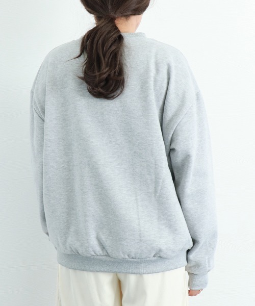 Miniministore(ミニミニストア)の「トレーナー レディース 長袖 ロゴ 韓国(スウェット・レディース・ホワイト/グレー/ブラック・FREE)」の18枚目の写真