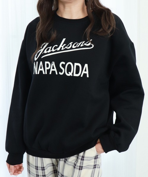 Miniministore(ミニミニストア)の「トレーナー レディース 長袖 ロゴ 韓国(スウェット・レディース・ホワイト/グレー/ブラック・FREE)」の13枚目の写真