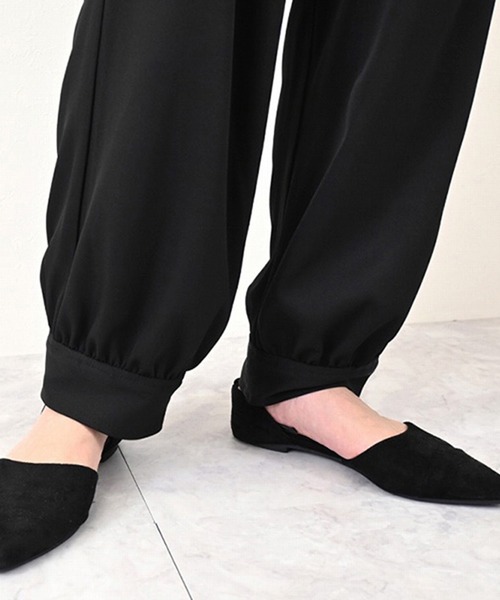 STYLEBLOCK(スタイルブロック)の「ツイルヘムカフスパンツ(その他パンツ・レディース・ライトグレー/ベージュ/ネイビー/ブラック・M)」の9枚目の写真