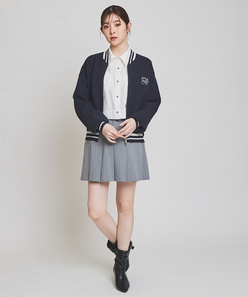 31 Sons de mode（トランテアン　ソン　ドゥ　モード）の「ニットＭＡ－１（MA-1・レディース・オフホワイト/ネイビー・36）」の7枚目の写真