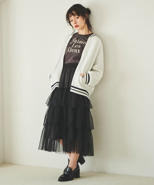 31 Sons de mode（トランテアン　ソン　ドゥ　モード）の「ニットＭＡ－１（MA-1・レディース・オフホワイト/ネイビー・36）」の22枚目の写真