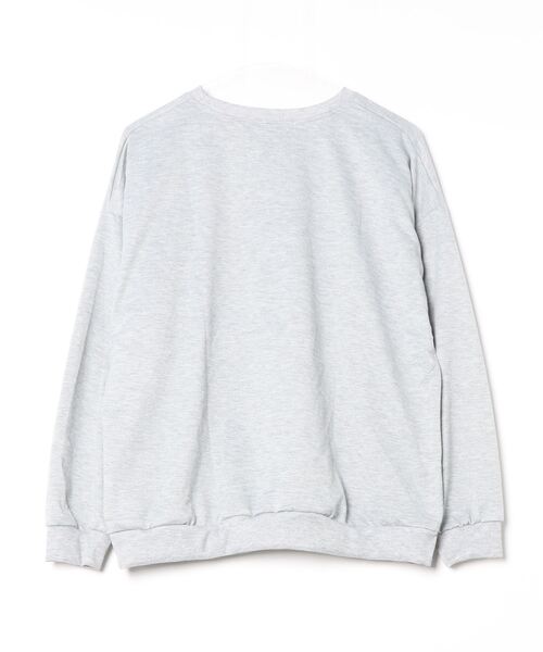 Per sist ence(パーシエンス)の「ルーズシルエットワンポイントロゴスウェット(スウェット・レディース・グレー/ネイビー・FREE)」の3枚目の写真
