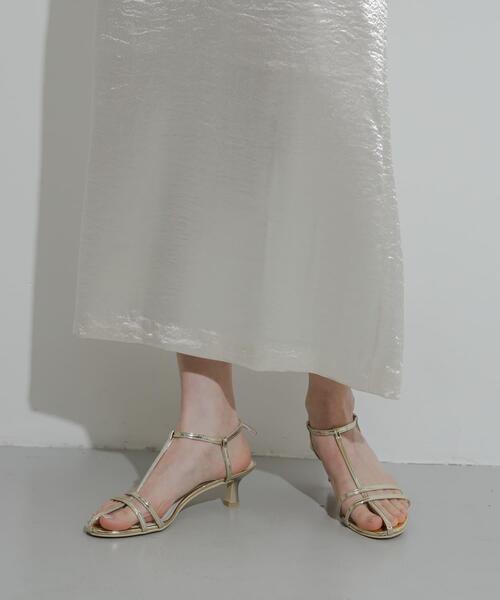 SENSE OF PLACE by URBAN RESEARCH（センスオブプレイスバイアーバンリサーチ）の「エナメルストラップサンダル（サンダル・レディース・オレンジ/ゴールド/チャコールグレー・SMALL/MEDIUM/LARGE）」の19枚目の写真