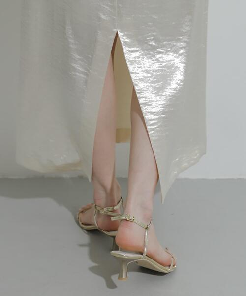 SENSE OF PLACE by URBAN RESEARCH（センスオブプレイスバイアーバンリサーチ）の「エナメルストラップサンダル（サンダル・レディース・オレンジ/ゴールド/チャコールグレー・SMALL/MEDIUM/LARGE）」の16枚目の写真