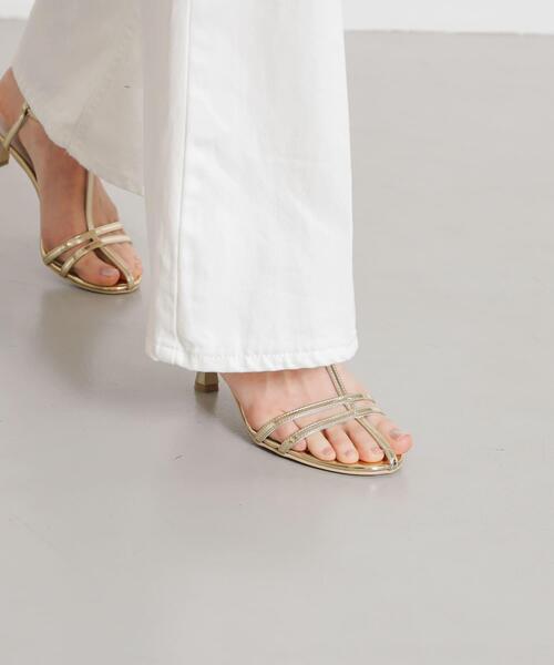 SENSE OF PLACE by URBAN RESEARCH（センスオブプレイスバイアーバンリサーチ）の「エナメルストラップサンダル（サンダル・レディース・オレンジ/ゴールド/チャコールグレー・SMALL/MEDIUM/LARGE）」の12枚目の写真