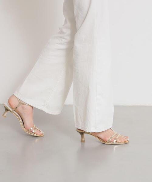 SENSE OF PLACE by URBAN RESEARCH（センスオブプレイスバイアーバンリサーチ）の「エナメルストラップサンダル（サンダル・レディース・オレンジ/ゴールド/チャコールグレー・SMALL/MEDIUM/LARGE）」の10枚目の写真