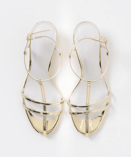 SENSE OF PLACE by URBAN RESEARCH（センスオブプレイスバイアーバンリサーチ）の「エナメルストラップサンダル（サンダル・レディース・オレンジ/ゴールド/チャコールグレー・SMALL/MEDIUM/LARGE）」の7枚目の写真