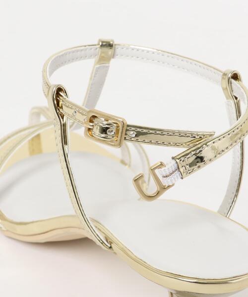 SENSE OF PLACE by URBAN RESEARCH（センスオブプレイスバイアーバンリサーチ）の「エナメルストラップサンダル（サンダル・レディース・オレンジ/ゴールド/チャコールグレー・SMALL/MEDIUM/LARGE）」の4枚目の写真