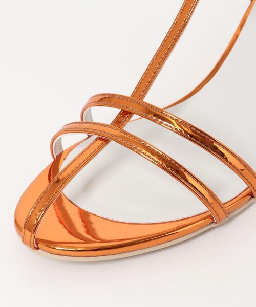 SENSE OF PLACE by URBAN RESEARCH（センスオブプレイスバイアーバンリサーチ）の「エナメルストラップサンダル（サンダル・レディース・オレンジ/ゴールド/チャコールグレー・SMALL/MEDIUM/LARGE）」の22枚目の写真