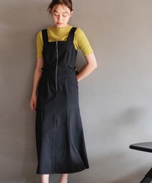 mysty woman | ［追加1］フロントZIPカーゴジャンスカ　113625(ジャンパースカート)