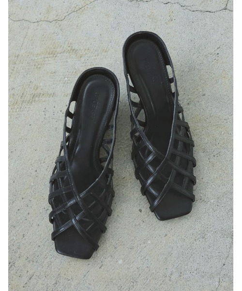 Re:EDIT（リエディ）の「[大きいサイズ有]Vカットオープントゥメッシュサンダル（サンダル・レディース・ブラック/シルバー/ホワイト/キャメル・SMALL/MEDIUM/LARGE/X-LARGE/XX-LARGE）」の13枚目の写真