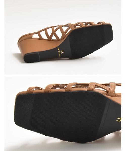 Re:EDIT（リエディ）の「[大きいサイズ有]Vカットオープントゥメッシュサンダル（サンダル・レディース・ブラック/シルバー/ホワイト/キャメル・SMALL/MEDIUM/LARGE/X-LARGE/XX-LARGE）」の18枚目の写真