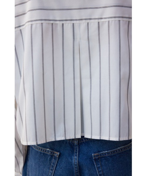 AZUL by moussy（アズールバイマウジー）の「ショートキリカエシャツ（シャツ/ブラウス・レディース・サックスブルー/ブルー系その他2/オフホワイト/ホワイト系その他・FREE）」の22枚目の写真