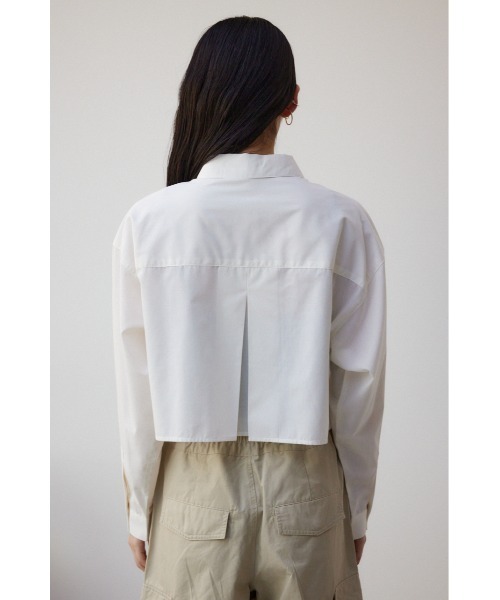 AZUL by moussy（アズールバイマウジー）の「ショートキリカエシャツ（シャツ/ブラウス・レディース・サックスブルー/ブルー系その他2/オフホワイト/ホワイト系その他・FREE）」の10枚目の写真