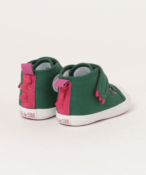 CONVERSE(コンバース)の「converse コンバース BABY ALL STAR N DINOSAUR V-1 ベビーシューズ(ベビーオールスターNダイナソーV-1) 7SD942(スニーカー・キッズ・グリーン系その他/パープル・12.5cm/13.0cm/13.5cm/14.0cm/14.5cm/15.0cm/12cm)」の3枚目の写真