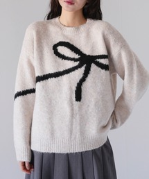 【ZOZO限定】リボンモチーフ ニット