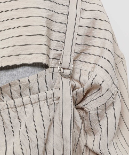 niko and...（ニコアンド）の「ビスチェセットビッグシャツ（シャツ/ブラウス・レディース・ライトブルー/アイボリー・FREE）」の16枚目の写真