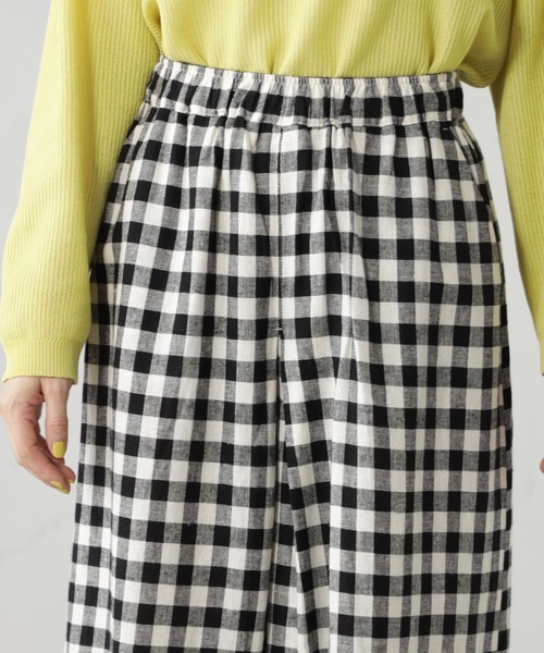 FOUND GOOD（ファウンドグッド）の「麻混タックスカーチョ（その他パンツ・レディース・ブラック/イエロー系5/グレー系1/グレー系・S/M/L）」の15枚目の写真