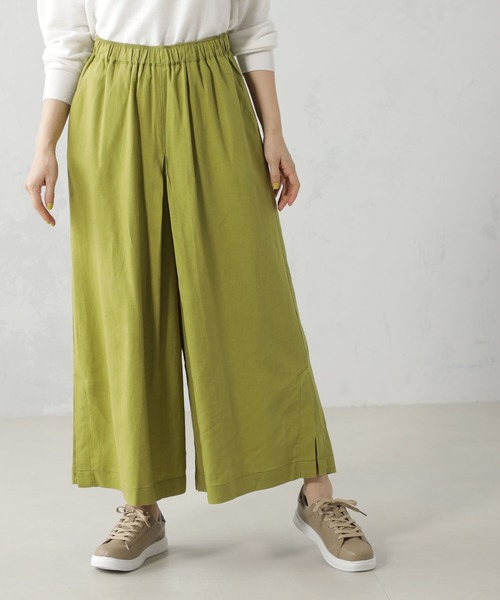 FOUND GOOD（ファウンドグッド）の「麻混タックスカーチョ（その他パンツ・レディース・ブラック/イエロー系5/グレー系1/グレー系・S/M/L）」の17枚目の写真