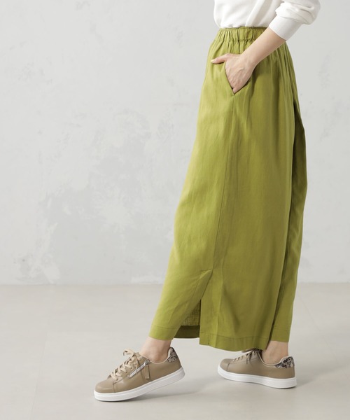 FOUND GOOD（ファウンドグッド）の「麻混タックスカーチョ（その他パンツ・レディース・ブラック/イエロー系5/グレー系1/グレー系・S/M/L）」の18枚目の写真