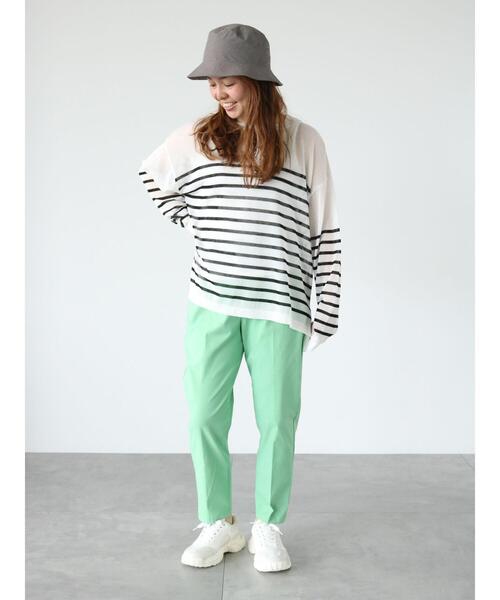 Lugnoncure（ルノンキュール）の「柄アソートシアーニットプルオーバー（ニット/セーター・レディース・オフホワイト/ブラック/ベージュ・F）」の20枚目の写真