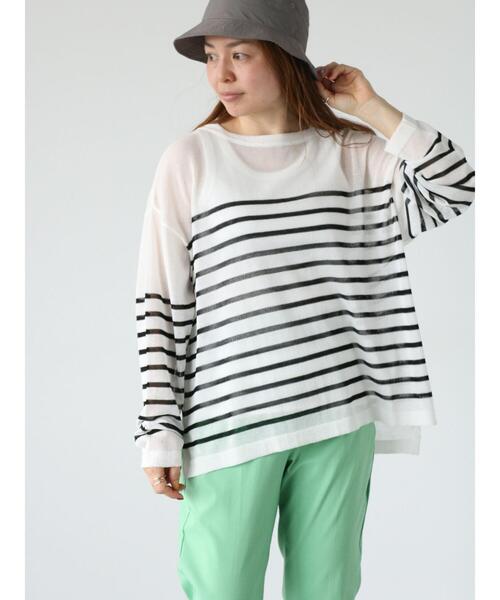 Lugnoncure（ルノンキュール）の「柄アソートシアーニットプルオーバー（ニット/セーター・レディース・オフホワイト/ブラック/ベージュ・F）」の21枚目の写真