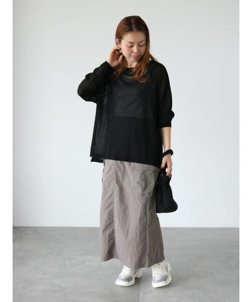 Lugnoncure（ルノンキュール）の「柄アソートシアーニットプルオーバー（ニット/セーター・レディース・オフホワイト/ブラック/ベージュ・F）」の13枚目の写真