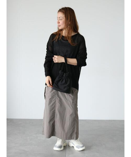 Lugnoncure（ルノンキュール）の「柄アソートシアーニットプルオーバー（ニット/セーター・レディース・オフホワイト/ブラック/ベージュ・F）」の14枚目の写真