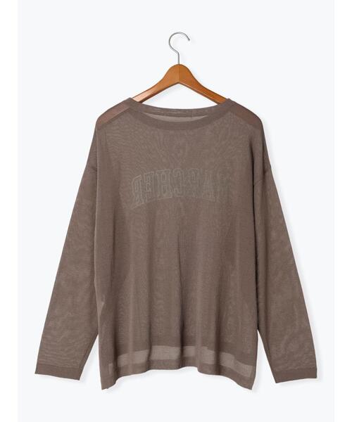 Lugnoncure（ルノンキュール）の「柄アソートシアーニットプルオーバー（ニット/セーター・レディース・オフホワイト/ブラック/ベージュ・F）」の10枚目の写真