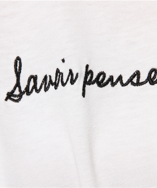 Discoat Parisien（ディスコートパリシアン）の「刺繍ロゴT（Tシャツ/カットソー・レディース・オフホワイト/キャメル/グレー・LARGE/MEDIUM）」の12枚目の写真