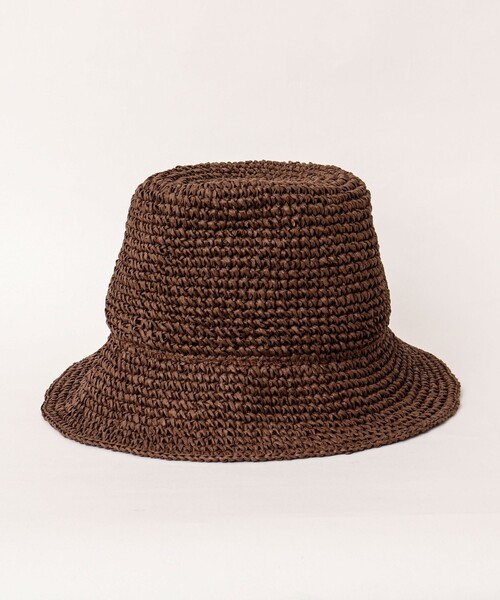 halo commodity(ハロ コモディティー)の「【halo commodity/ハロ コモディティー】Chip Dome Hat h241-422 ペーパーハット(ハット・メンズ・ダークブラウン/ベージュ/ネイビー/グレー系その他2・FREE)」の16枚目の写真
