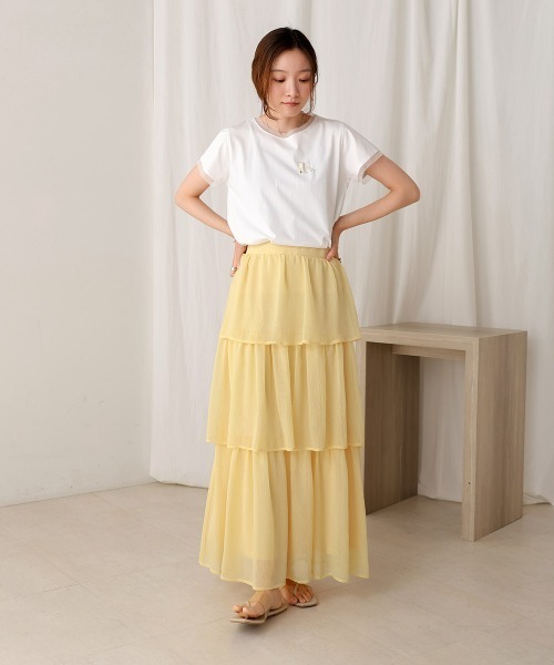 IENA 楊柳ティアードスカート 36 IENA（イエナ）の「楊柳ティアードスカート（スカート）」 - WEAR