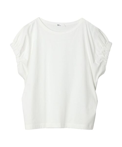 CRAFT STANDARD BOUTIQUE(クラフトスタンダードブティック)の「UVカット / ギャザースリーブプルオーバー(Tシャツ/カットソー・レディース・ブラック/アイボリー/チャコールグレー/オフホワイト・L/M)」の22枚目の写真