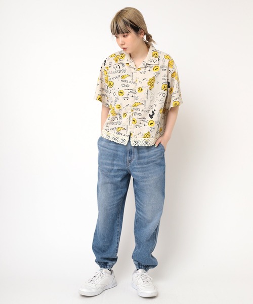 ブラウス シャツ B2826 ニコ総柄シャツ レディース セール】B2826 ニコ総柄シャツ（シャツ/ブラウス）｜RNA（アール