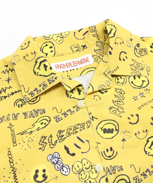 ブラウス シャツ B2826 ニコ総柄シャツ レディース RNA ブラウス シャツ B2826 ニコ総柄シャツ レディース