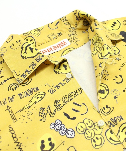 ブラウス シャツ B2826 ニコ総柄シャツ レディース セール】B2826 ニコ総柄シャツ（シャツ/ブラウス）｜RNA（アール