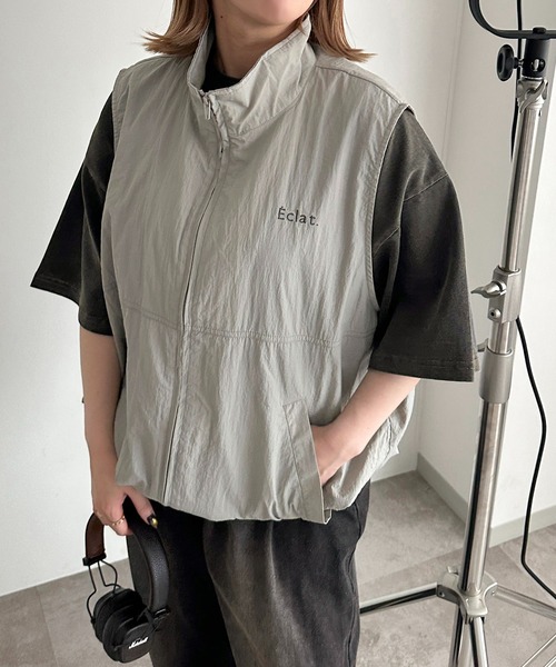 apres jour mignon(アプレジュールミニョン)の「スタンドナイロンベスト【SET UP可能】【ZOZOTOWN限定アイテム】(ベスト・レディース・ブラック/グレー/チャコールグレー・X-LARGE/フリー)」の20枚目の写真