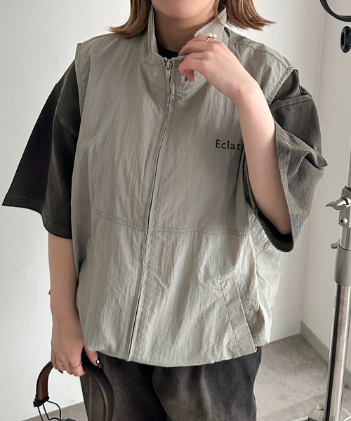 apres jour mignon(アプレジュールミニョン)の「スタンドナイロンベスト【SET UP可能】【ZOZOTOWN限定アイテム】(ベスト・レディース・ブラック/グレー/チャコールグレー・X-LARGE/フリー)」の21枚目の写真