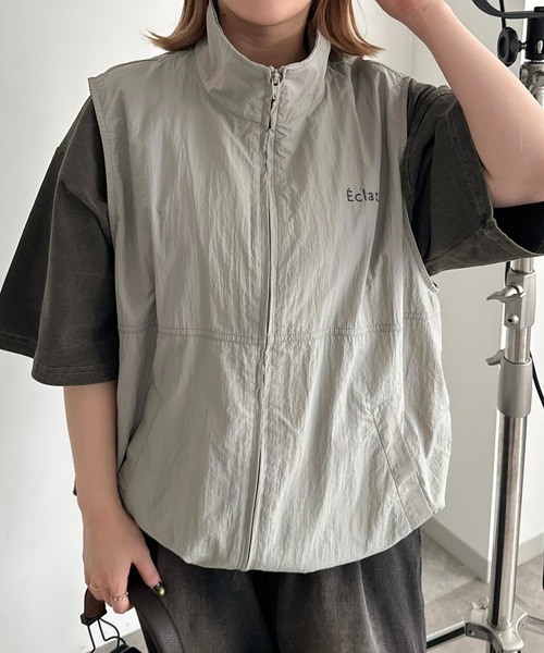 apres jour mignon(アプレジュールミニョン)の「スタンドナイロンベスト【SET UP可能】【ZOZOTOWN限定アイテム】(ベスト・レディース・ブラック/グレー/チャコールグレー・X-LARGE/フリー)」の22枚目の写真