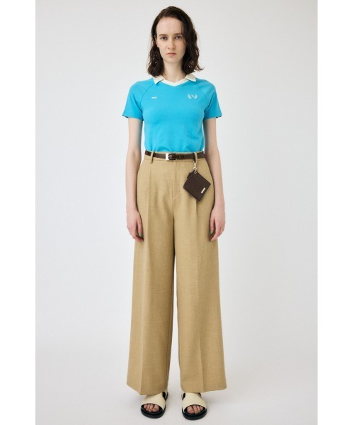 MOUSSY（マウジー）の「TINY SOCCER シャツ（Tシャツ/カットソー・レディース・ライトブルー/ライトイエロー/ネイビー/オフホワイト・FREE）」の8枚目の写真