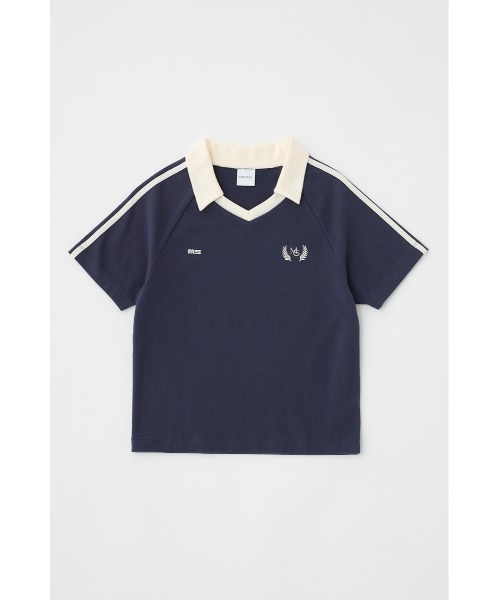 MOUSSY（マウジー）の「TINY SOCCER シャツ（Tシャツ/カットソー・レディース・ライトブルー/ライトイエロー/ネイビー/オフホワイト・FREE）」の20枚目の写真