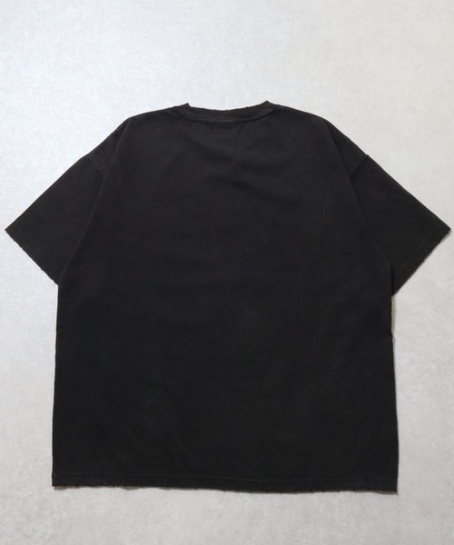 Salong hameu（サロン ハミュー）の「ヴィンテージライクなリメイク風バンドTシャツ メンズ レディース/半袖ロックT（Tシャツ/カットソー・メンズ・ブラック/ダークグレー・M/L）」の11枚目の写真