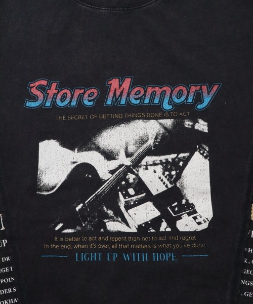 Salong hameu（サロン ハミュー）の「ヴィンテージライクなリメイク風バンドTシャツ メンズ レディース/半袖ロックT（Tシャツ/カットソー・メンズ・ブラック/ダークグレー・M/L）」の9枚目の写真