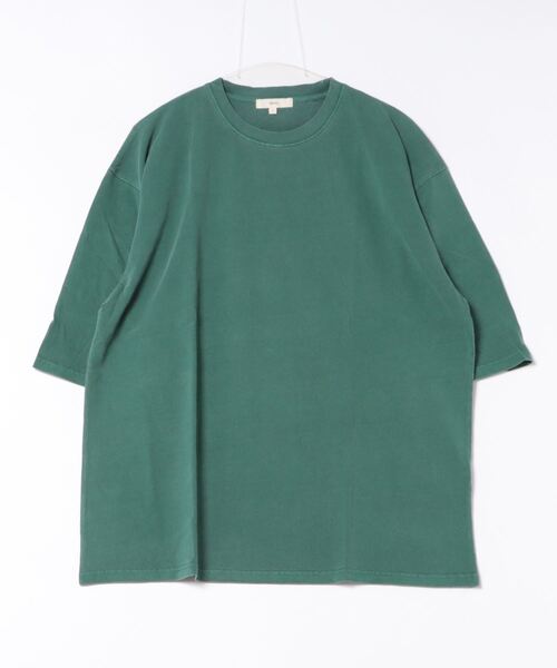 Revo.(レボ)の「Revo. 16/-OE天竺 ピグメント加工 半袖Teeシャツ(Tシャツ/カットソー・メンズ・グリーン/グレイッシュベージュ/レッド/ブラック・2/1)」の15枚目の写真