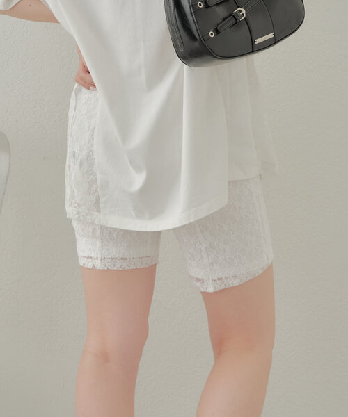 レースバイカーパンツ（その他パンツ）｜Chico（チコ）のファッション