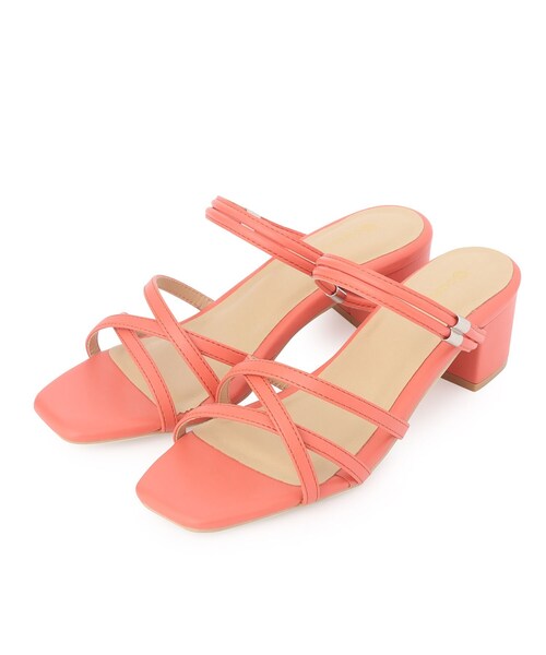 ITS'DEMO(イッツデモ)の「◆【M・Lサイズ展開】2WAYサンダル(サンダル・レディース・ライトオレンジ系/ブロンズ/アイボリー/ブラック・38/40)」の1枚目の写真