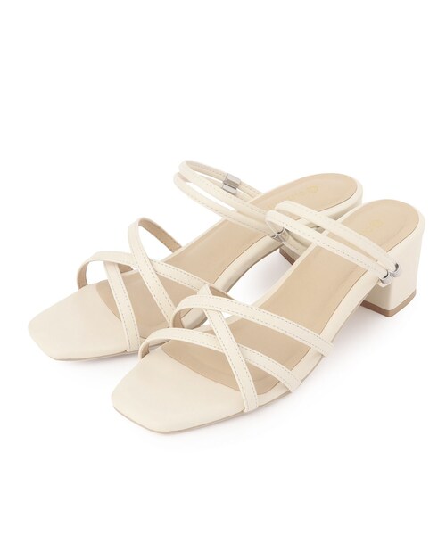 ITS'DEMO(イッツデモ)の「◆【M・Lサイズ展開】2WAYサンダル(サンダル・レディース・ライトオレンジ系/ブロンズ/アイボリー/ブラック・38/40)」の2枚目の写真