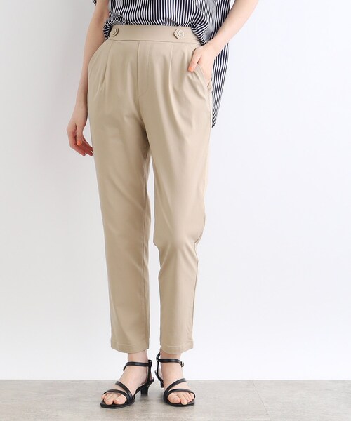 grove（グローブ）の「◆＜接触冷感・多サイズ＞サマーハイパーストレッチテーパードパンツ（その他パンツ・レディース・ブラック/ブラック系1/カーキ/ベージュ/ネイビー・03/02/00/01/04/05）」の3枚目の写真