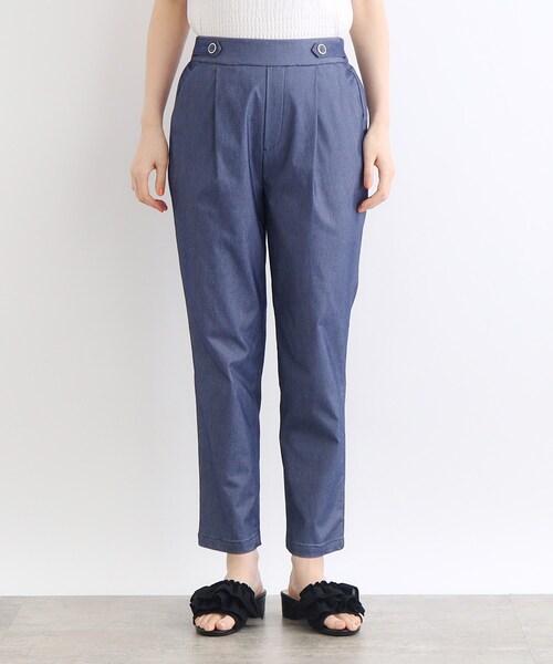 grove（グローブ）の「◆＜接触冷感・多サイズ＞サマーハイパーストレッチテーパードパンツ（その他パンツ・レディース・ブラック/ブラック系1/カーキ/ベージュ/ネイビー・03/02/00/01/04/05）」の15枚目の写真